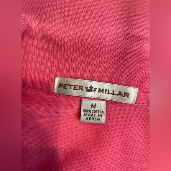 Peter Millar Men’s Pink Polo size Medium - Picture 8 of 11